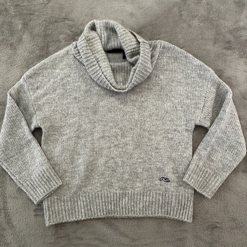Kjus Women's Crowl Cowl Neck Sweater 38 MEDIUM Wool Alpaca Blend